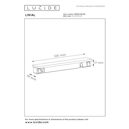 copy of LINIAL Straight-connector- Champagne