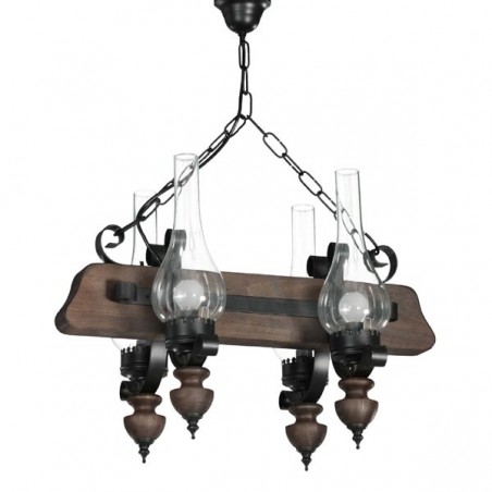 Rustikale Lampe Kerze