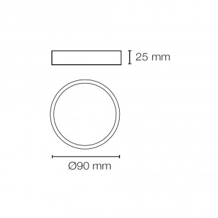 Downlight Led 8W Redondo Kaju Cromo