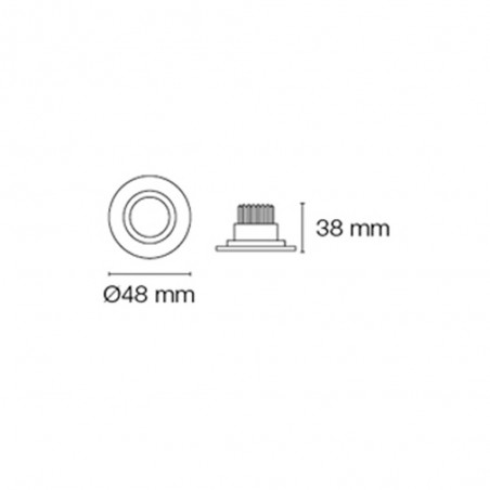 Kit 3 Focos Redondos Cob Led