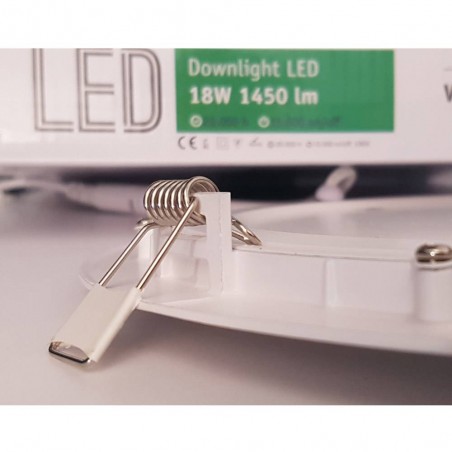 Downlight LED Extraplano 18W-6000ºK (blanco) 