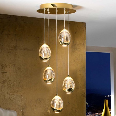 5-Light LED Cluster Pendant Rocio (25W)