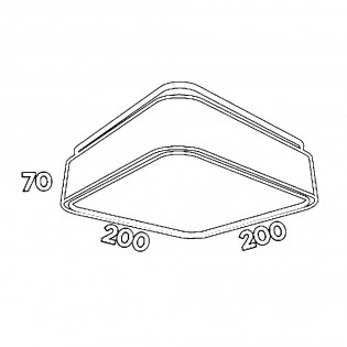 Plafón LED Arcos (22-34W)