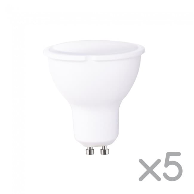 Pack 5 bombillas A2BC LED GU10 6W - 6000ºK Pack 5 bombillas A2BC LED GU10 6W - 6000ºK