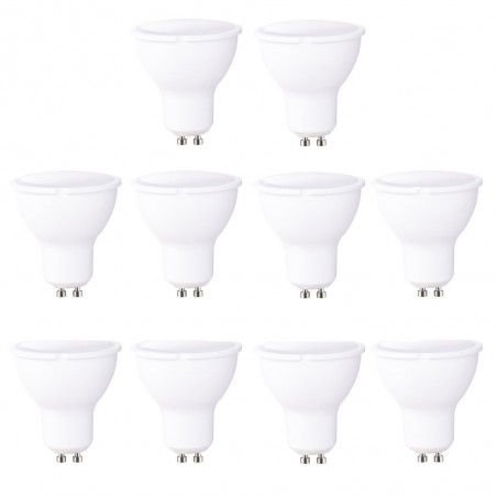 Pack 10 bombillas A2BC LED GU10 8W - 6000ºK