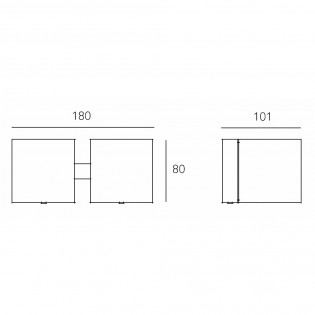 Wall light Dau (2 lights)