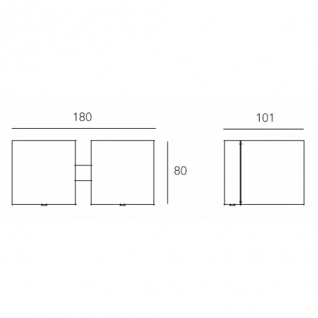 Wall light Dau (2 lights)