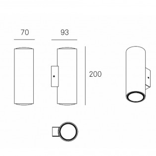 Aplique 2 Luces Cromado Kronn