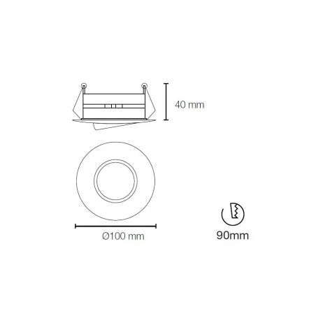 Recessed Downlight ROUND II nickel Wonderlamp