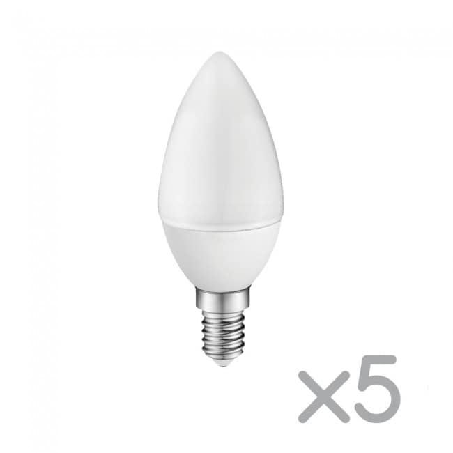 Pack 5x Bombilla A2BC LED C30 E14 6W - 4000ºK Pack 5x Bombilla A2BC LED C30 E14 6W - 4000ºK