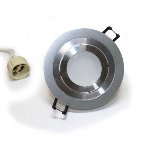 Kit Classic redondo aluminio luz cálida (8W)