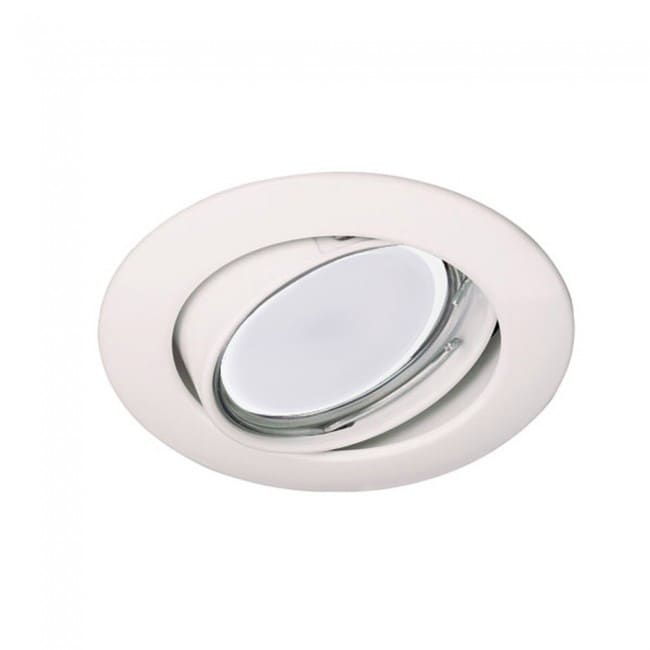 Recessed Downlight tiltable white + 8W LED neutral Bulb Recessed Downlight tiltable white + 8W LED neutral Bulb