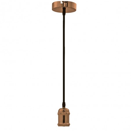 Portalámparas Vintage cobre brillo