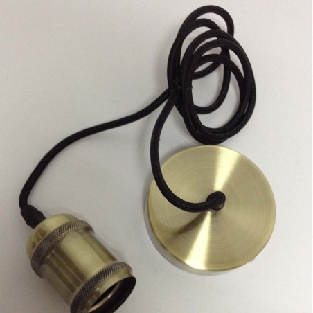 Portalámparas Vintage cuero