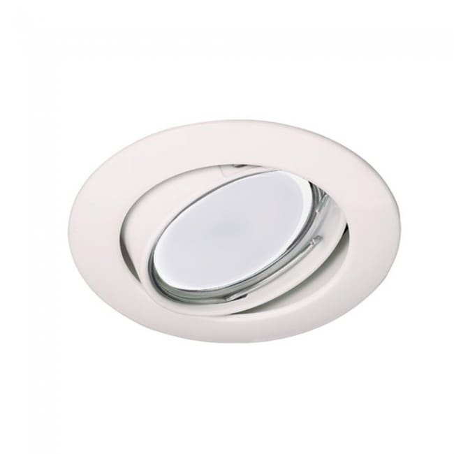 Recessed Downlight tiltable white + 8W LED warm Bulb Recessed Downlight tiltable white + 8W LED warm Bulb
