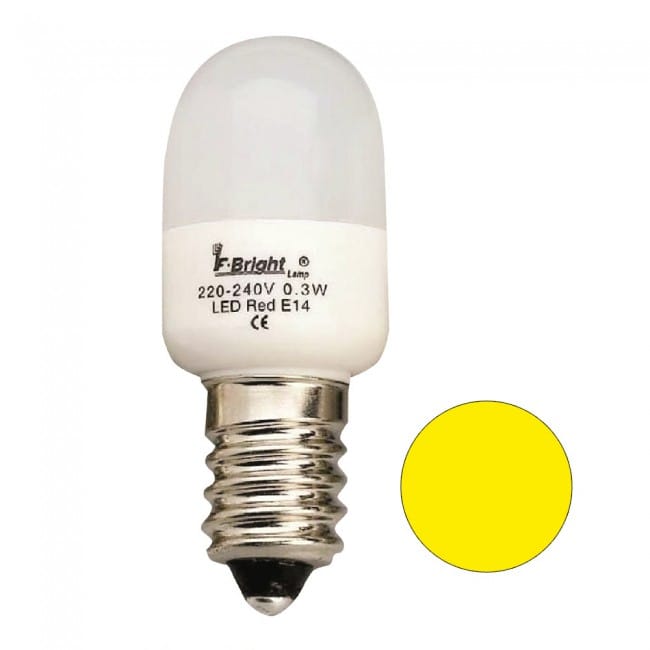 Bombilla LED Pebetera Mini Amarilla E14 (0.3W) Bombilla LED Pebetera Mini Amarilla E14 (0.3W)
