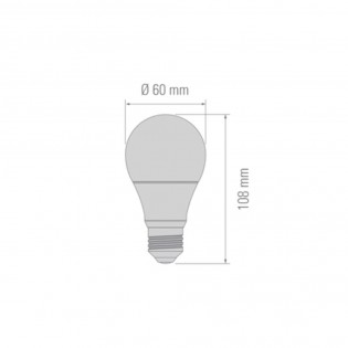 Bombilla LED Estandar lux cálida (10W)