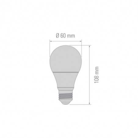 Bombilla LED Estandar luz fría (10W)