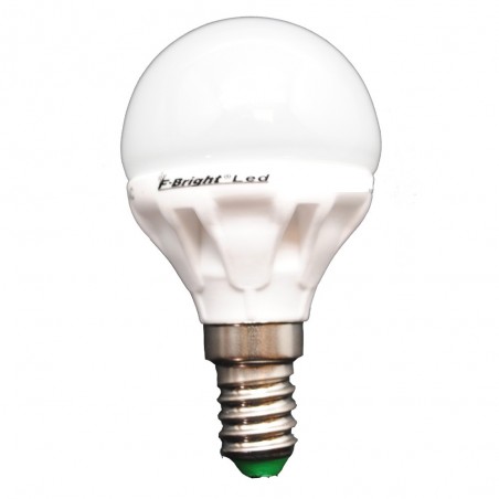 Spherical LED Light Bulb ceramic E14 cold light (5.2W)