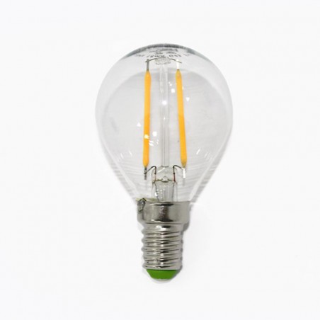 Bombilla Esférica LED E14 Luz fría (2W)