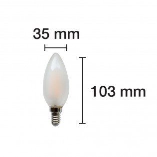 Bombilla LED Vela Meta E14 (4W)