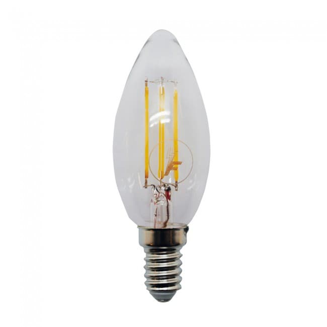 Bombilla LED Vela Clara Luz Fría E14 (4W) Bombilla LED Vela Clara Luz Fría E14 (4W)