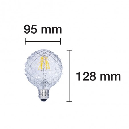 Bombilla LED Decorativa E27 Globo Clara (6W)