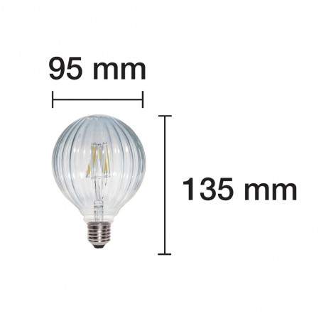 Bombilla LED Decorativa Globo Clara (6W)