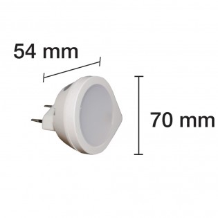 LED light with twilight sensor light orange (0.4W)