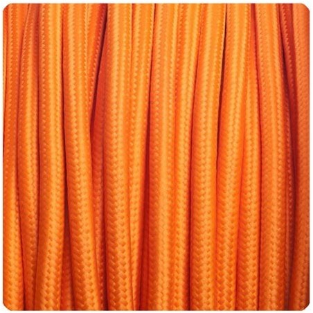 Orangefarbenes Textilkabel
