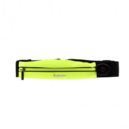 Yellow LED sports bum bag