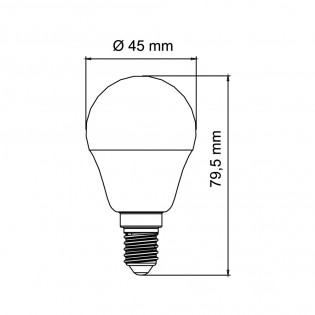 3 bombillas E14, cálida (5.2W)