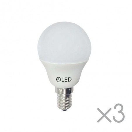 Pack 3 bulbs LED warm E14 (5.2W)