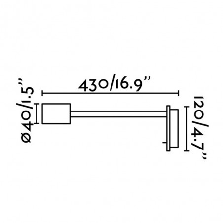 Wall light LED Leser (5W)