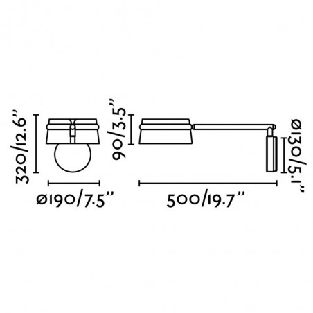 Aplique articulado LED Loop