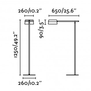 Lámpara de pie LED Loop