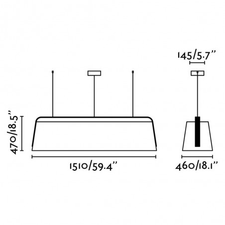 Lámpara de techo Stood (5 luces)