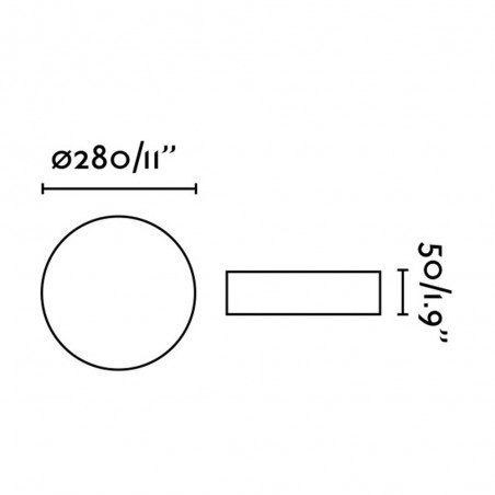 LED Ceiling lamp Zon (18W)