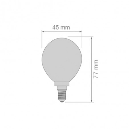 LED Bulb Milky E14 (4.5W)
