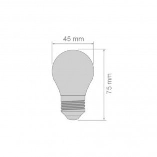 Bombilla LED Milky E27 (4.5W)