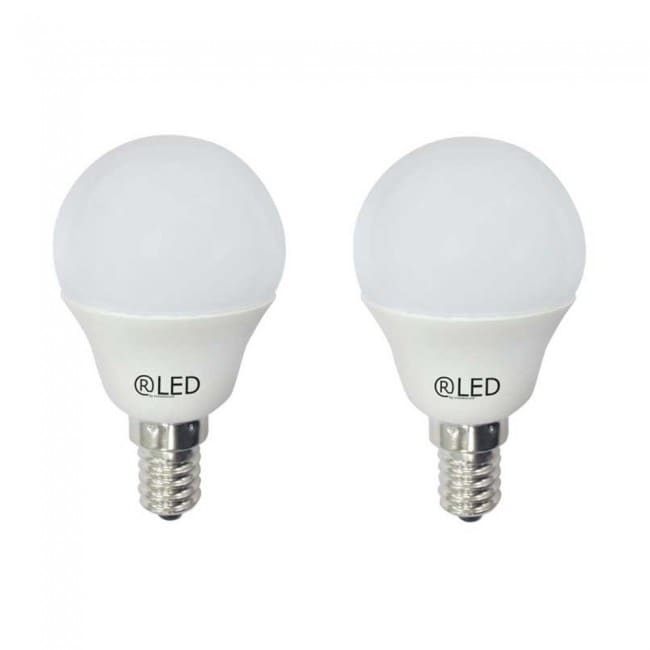 Pack 2 LED Bulbs E14 (5.2W)
