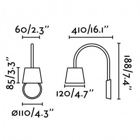 LED Wall lamp Blome (3W)