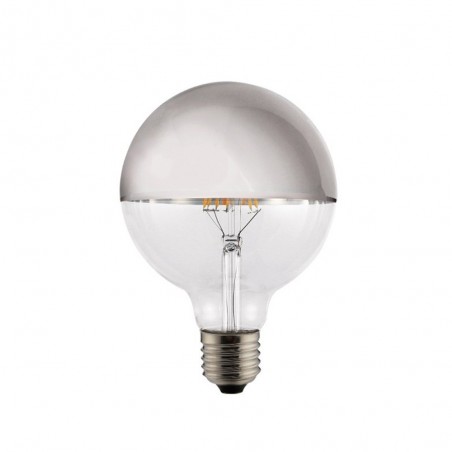 Bombilla LED Globo Espejo Plata E27 (8W)