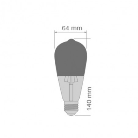 LED decorative Bulb Mirror Silver E27 (8W)