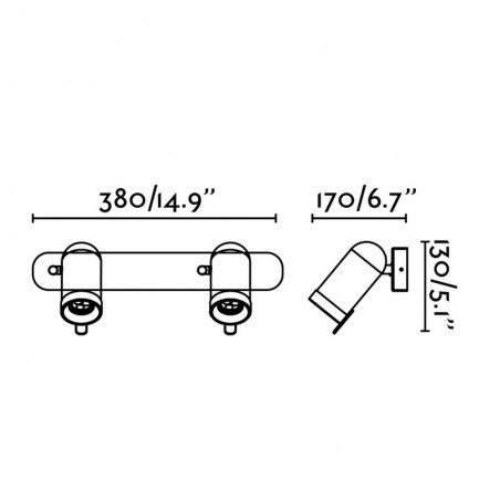 Wall lamp Orleans (2 lights)