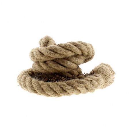 Rustic rope pendant lamp