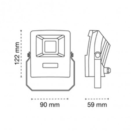 Outdoor LED Floodlight Cold light (10W)