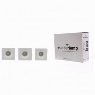 Kit 3 focos cuadrado COB LED 4000ºK (3x3W)
