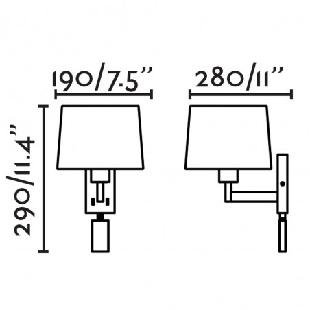 Wall light LED Artis