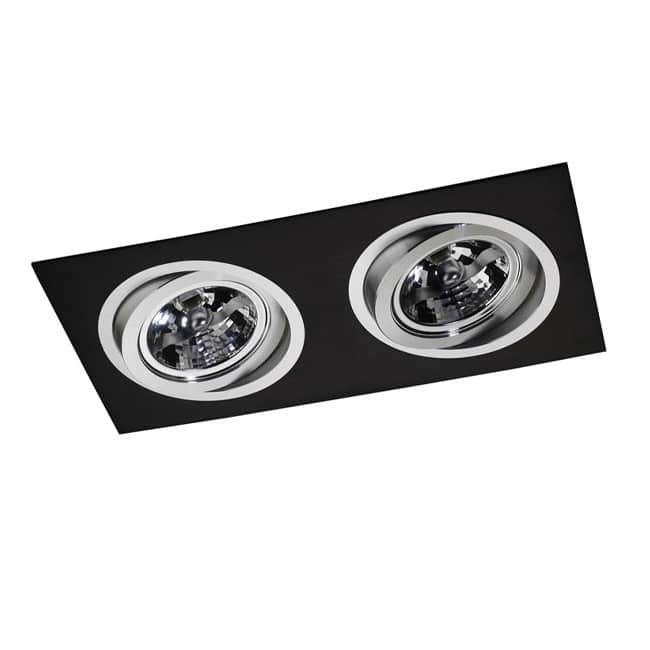 Kardan Helium schwarz (2 Leuchten)